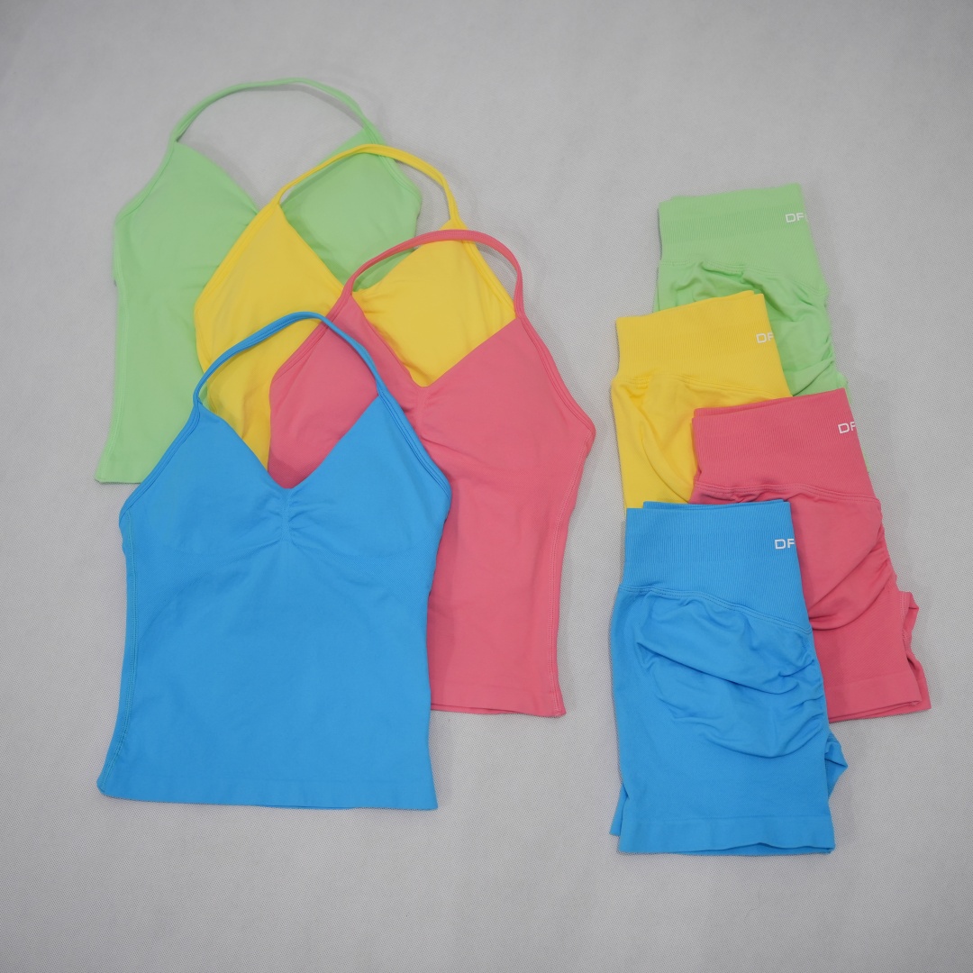 Pilates Yoga Jacket - DFDK Kadınlar İçin Dikişsiz 2 Parçalı