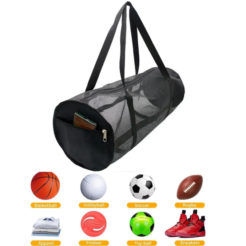 Pilates Yoga Bag - Büyük Kapasiteli Örgü Taşıma Çantası Basketbol