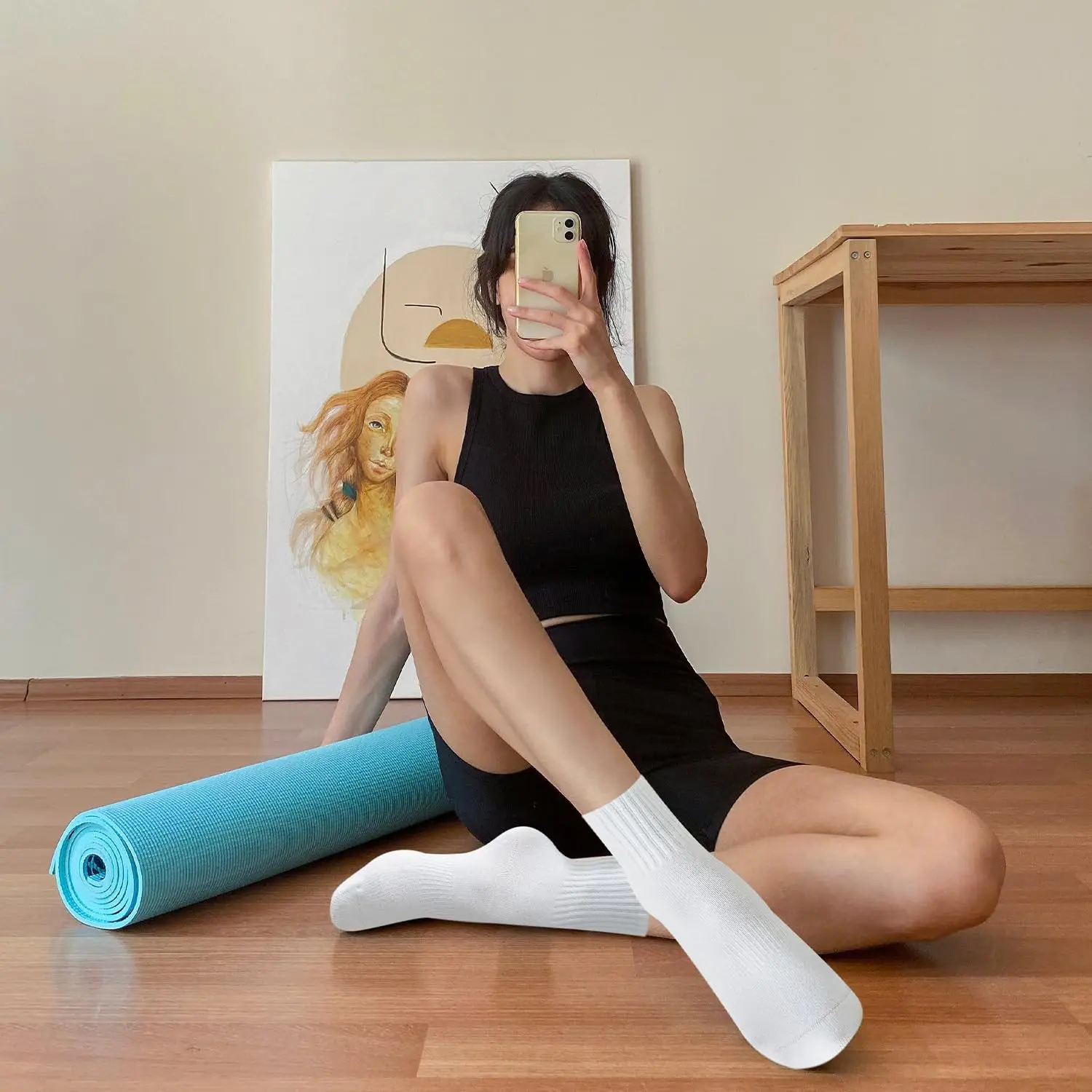 4 çift kadın yoga çorabı, düz  - Pilates & Yoga Vida incelemesi ve fiyatı